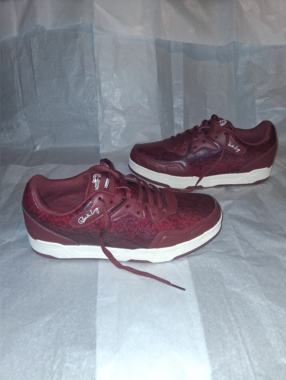 Patrick Ewing Snakeskin Lowtop Sneakers, Brand New, Men 11